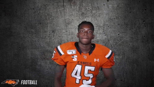 Football Player For The Camels Number 45 GIF