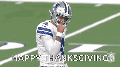 Football Player Happy Thanksgiving GIF