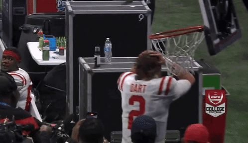 Football Player in Bart Jersey