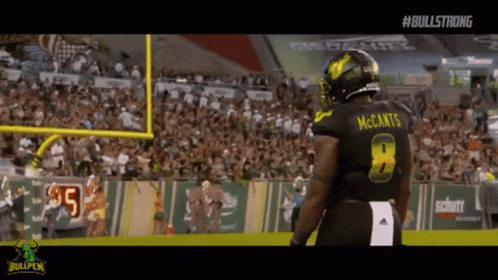 Football Player In Black Jersey Number 8 GIF