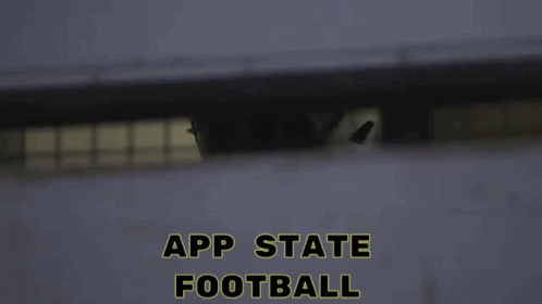 Football Player in Cage App State Football