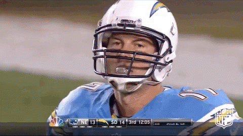 Football Player In Helmet With NFL Logo GIF