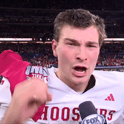 Football Player in Hoosier Jersey