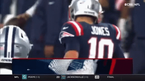 Football Player in Jersey Number 10