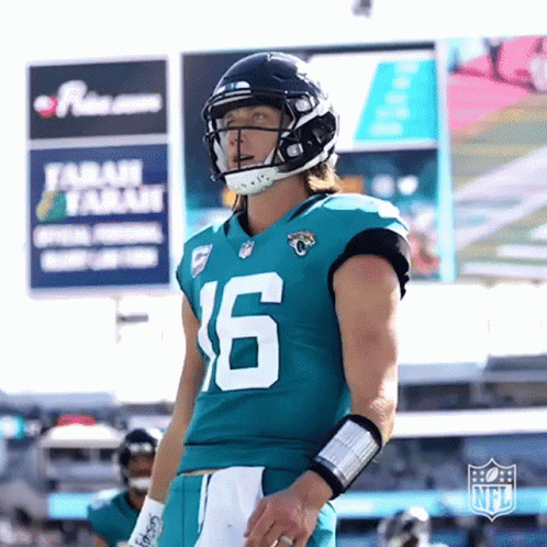 Football Player in Jersey Number 16