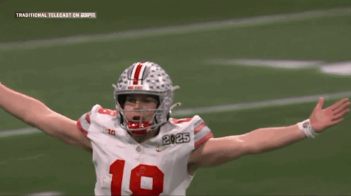 Football Player In Jersey Number 18 GIF