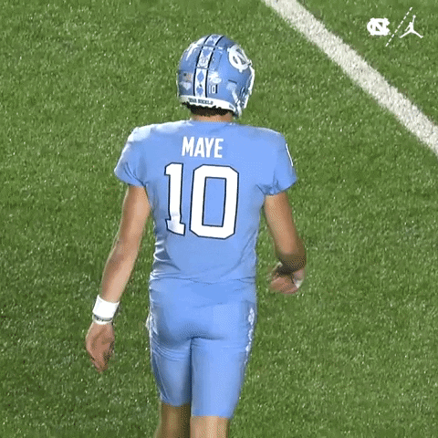 Football Player In Number 10 Jersey Holding Football GIF