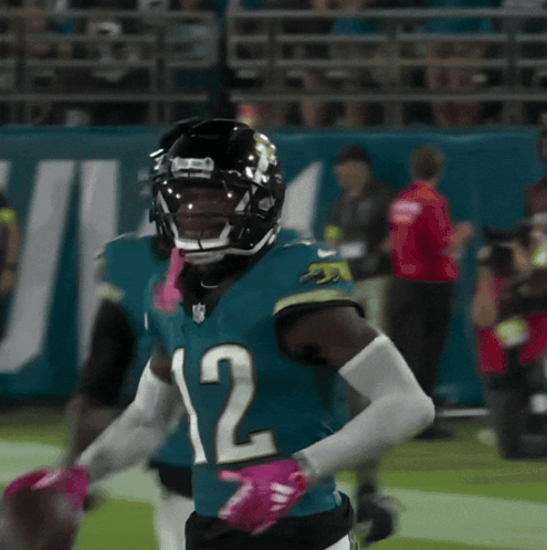 Football Player in Number 12 Jersey