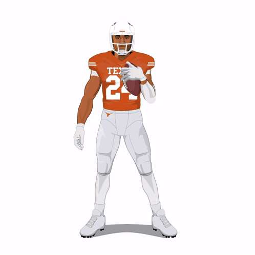 Football Player in Number 4 Jersey