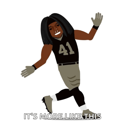 Football Player In Number 41 Jersey GIF