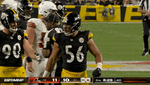 Football Player In Number 56 Jersey GIF
