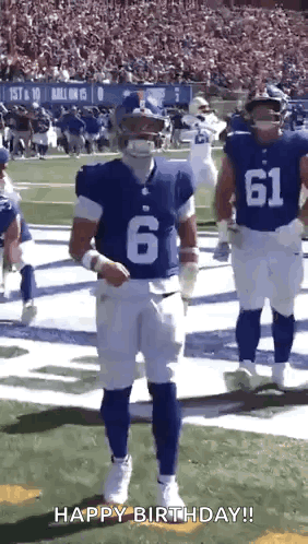 Football Player In Number 6 Jersey Walking On Field GIF