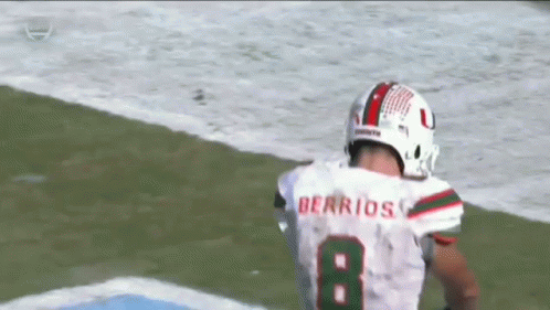 Football Player in Number 8 Jersey