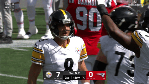 Football Player in Number 8 Jersey