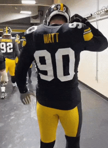 Football Player in Number 90 Jersey