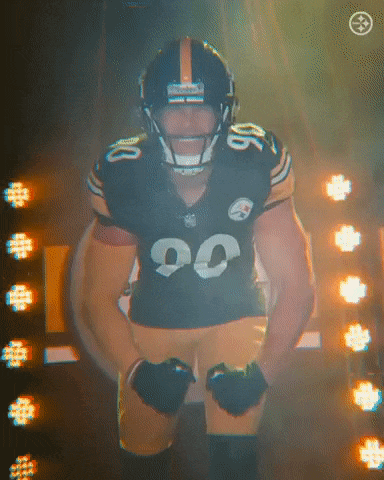 Football Player in Number 90 Jersey