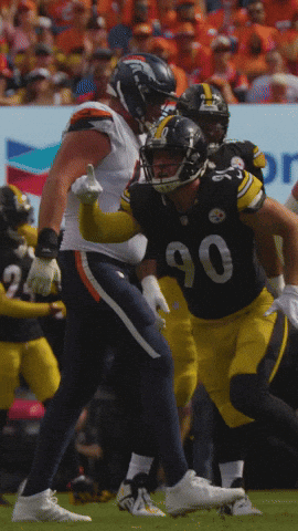 Football Player In Number 90 Jersey On Field GIF