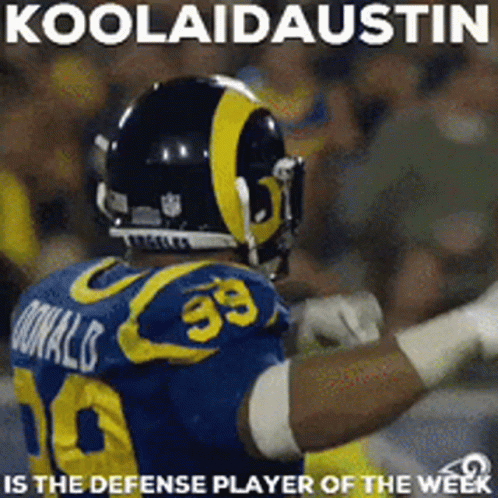 Football Player in Number 99 Jersey
