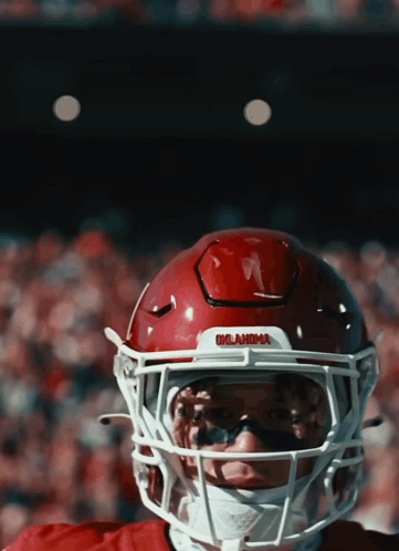 Football Player In Oklahoma Helmet GIF