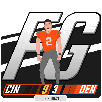 Football Player in Orange Jersey Number 2