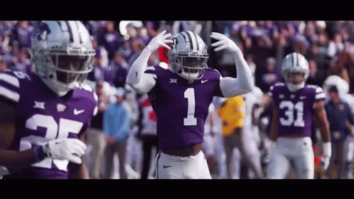 Football Player in Purple Jersey Number 1