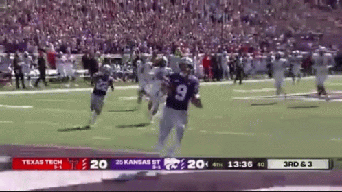 Football Player in Purple Jersey Number 56