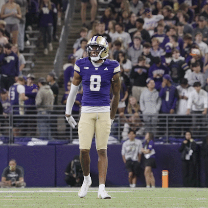 Football Player in Purple Jersey Number 8