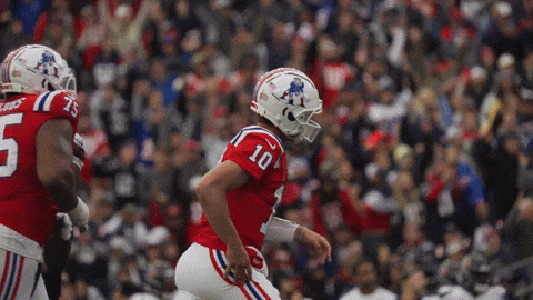 Football Player In Red And White Number 10 Uniform GIF