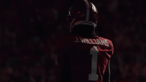 Football Player In Red Jersey Number 1 GIF