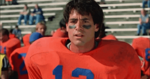 Football Player In Red Jersey Number 12 GIF