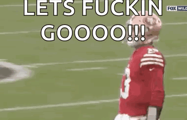 Football Player In Red Jersey Number 13 Jumping GIF