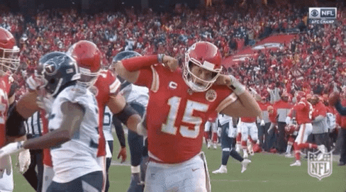 Football Player In Red Jersey Number 15 On Field GIF