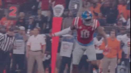Football Player In Red Jersey Number 30 GIF