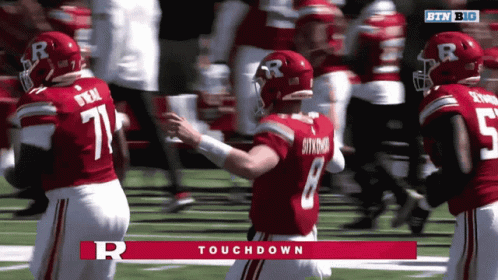 Football Player in Red Jersey Number 7