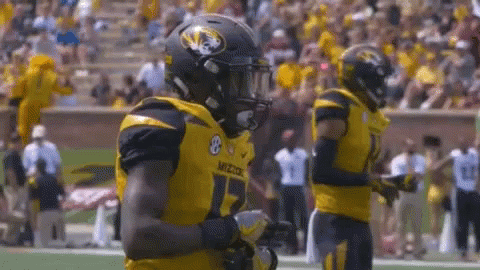 Football Player in Yellow Jersey Number 17