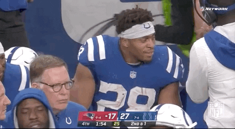 Football Player Jonathan Taylor Pissed Off GIF