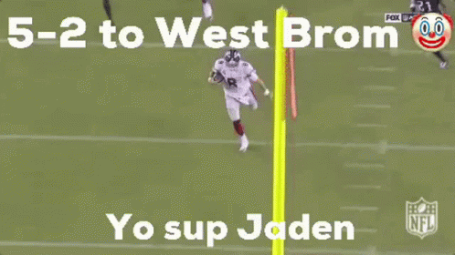 Football Player Jumping Over Goal Line GIF