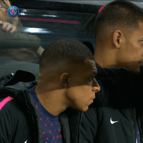 Football Player Kylian Mbappe Looking Closely GIF