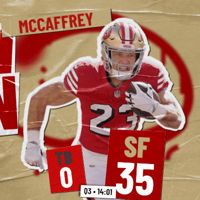 Football Player McCaffrey Poster