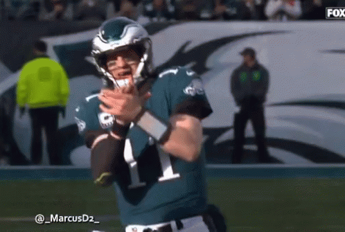 Football Player Number 1 On Field GIF