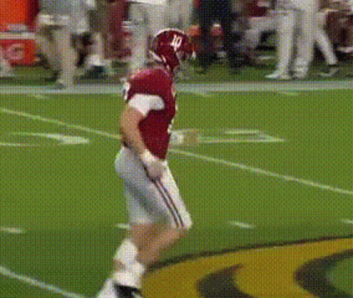 Football Player Number 10 on Field