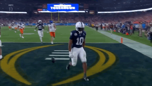 Football Player Number 10 Standing On Field GIF