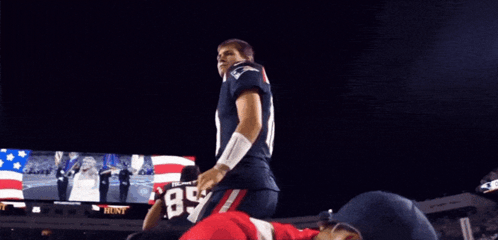 Football Player Number 10 With Fireworks GIF