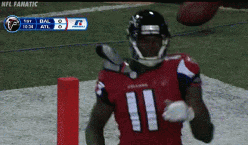 Football Player Number 11 Celebrating GIF