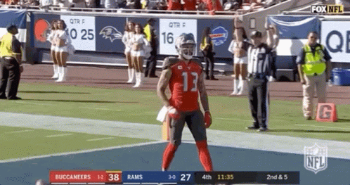 Football Player Number 13 On Field GIF