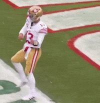 Football Player Number 13 On Field GIF