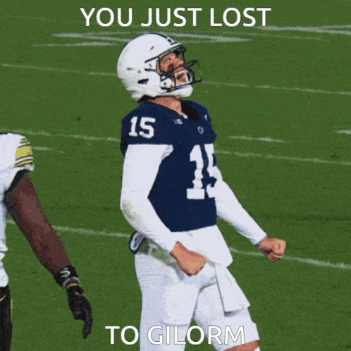 Football Player Number 15 On Field GIF