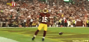 Football Player Number 15 Running On Field GIF
