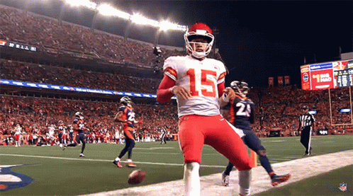 Football Player Number 15 Running On Field GIF