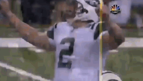 Football Player Number 2 Celebrating